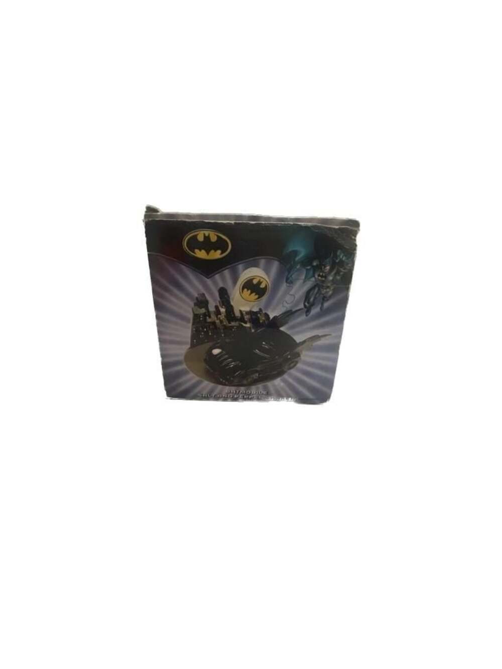 Vintage DC Comics Batman Batmobile and Gotham City Salt and Pepper Shaker Set